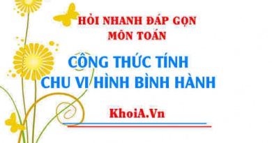 Công thức tính chu vi hình bình hành? Hỏi nhanh đáp gọn môn Toán